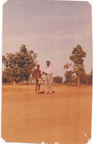 The Organization: Dr. Debendra Nayak with a Tribal man in late 1980's. 